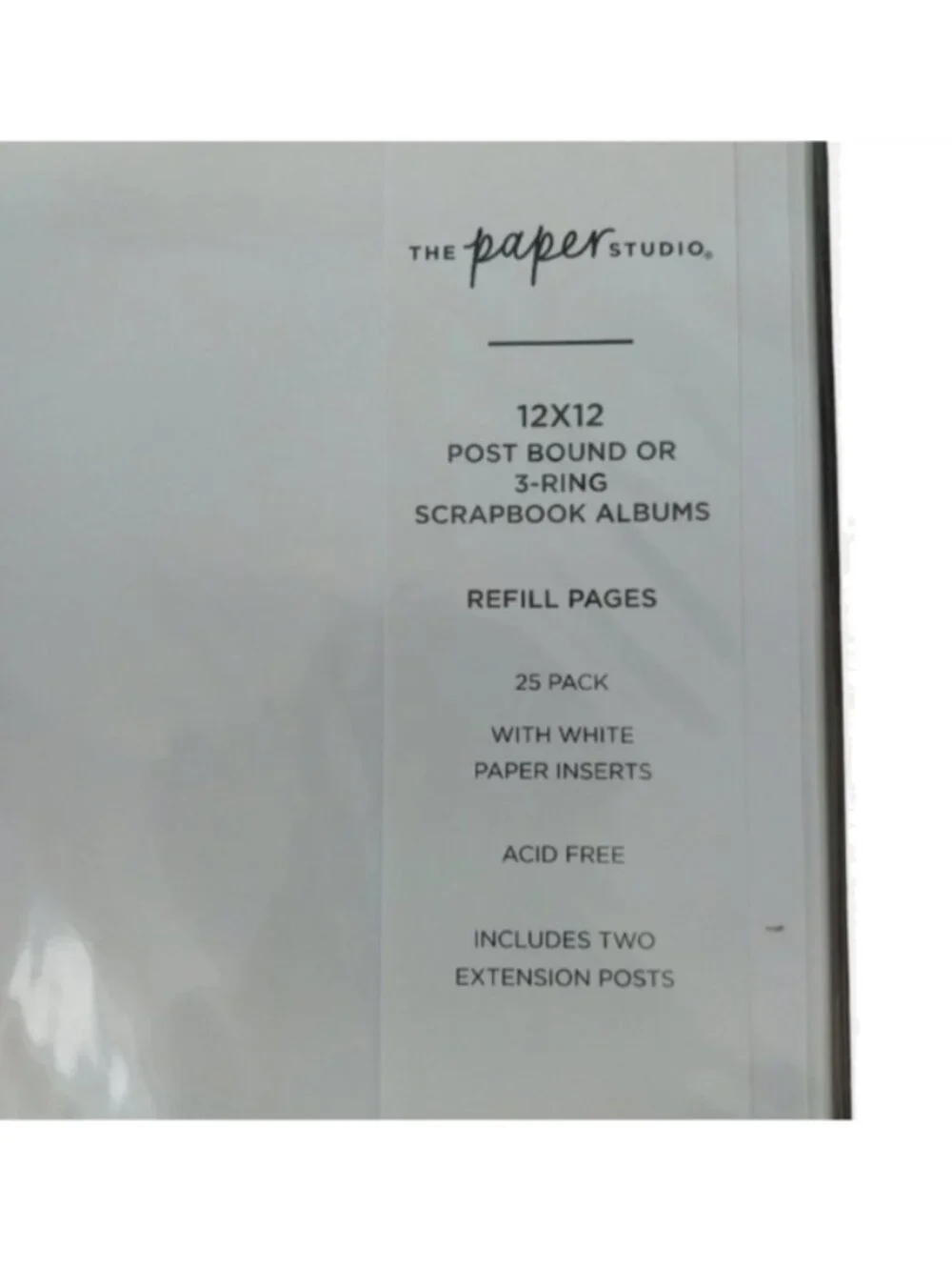 The Paper Studio 12 X 12 Refill Album Pages 50 Sheets and Cream Cardstock New